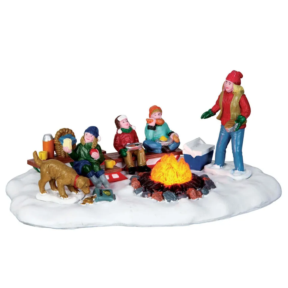 lemax-sledding-potluck-winterliche-szene-mit-schlittenfahrern image 1