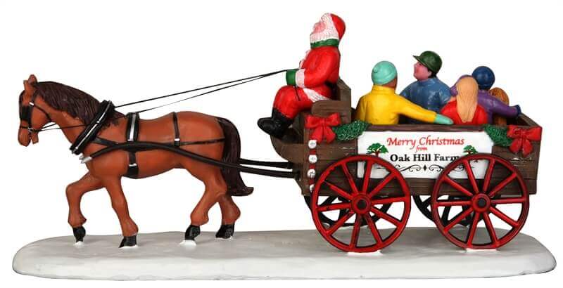lemax-santa-s-wagon-ride-weihnachts-miniaturfigur-pferdekutsche image 3