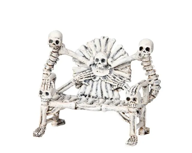 lemax-bone-bench-spooky-town-miniaturfigur image 1