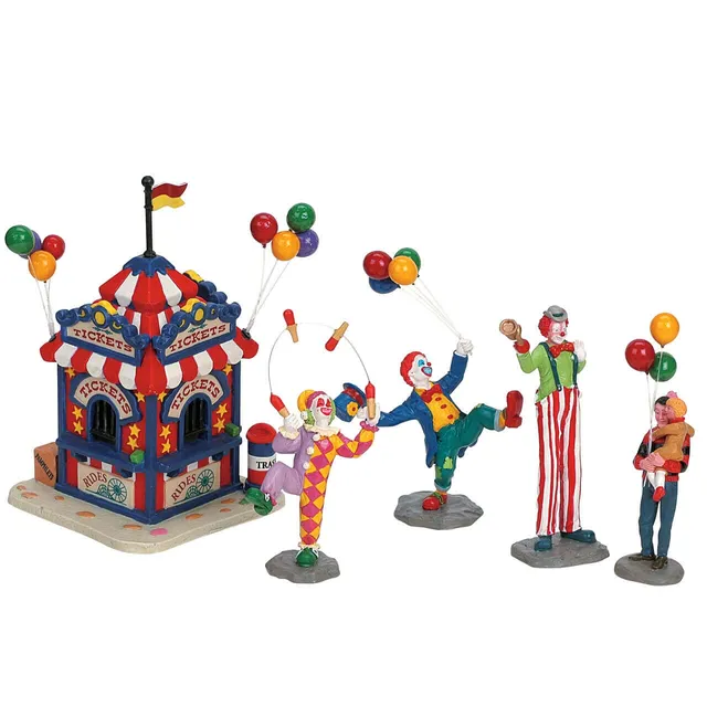 lemax-carnival-ticket-booth-mit-figuren-5-teiliges-set image 1