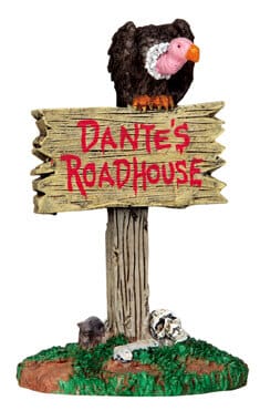 lemax-roadhouse-sign-spooky-town-zubeh-rschild image 1