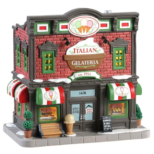 lemax-italian-gelateria-weihnachtsdorf-miniaturhaus image 1
