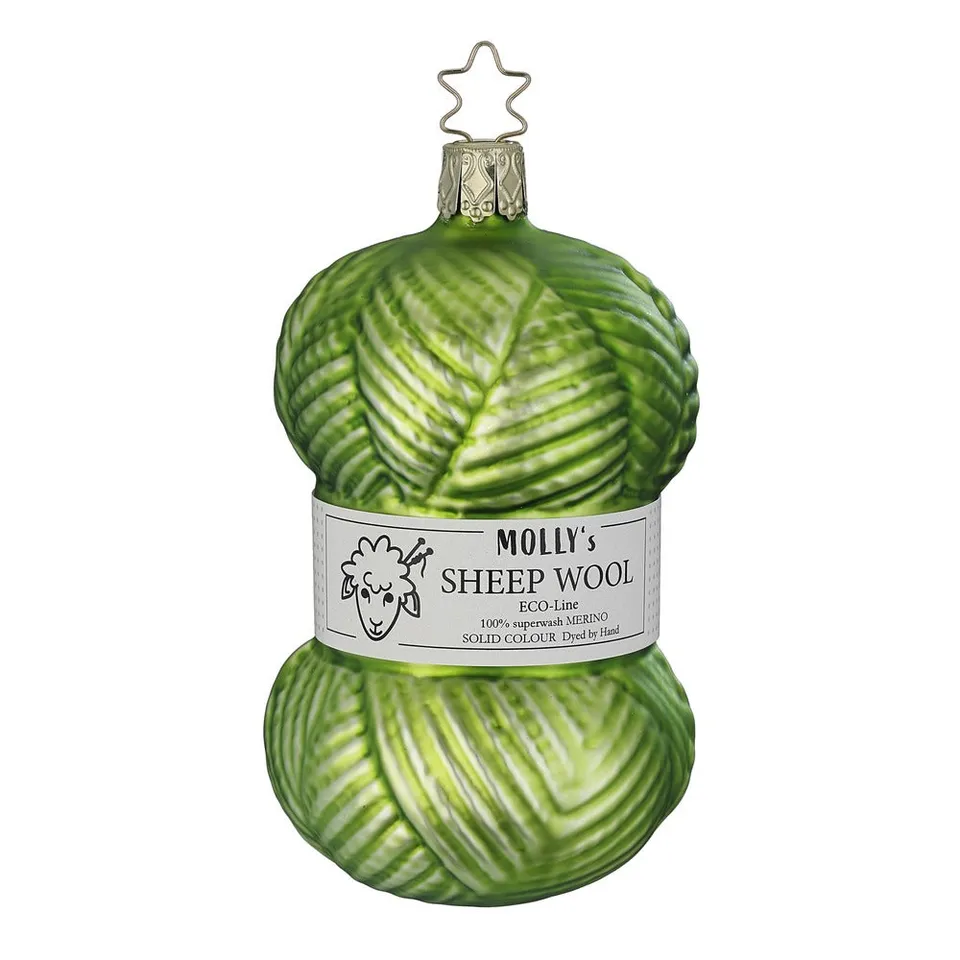 inge-glas-feine-wolle-christbaumkugel-aus-glas-11-cm-apfelgr-n image 1