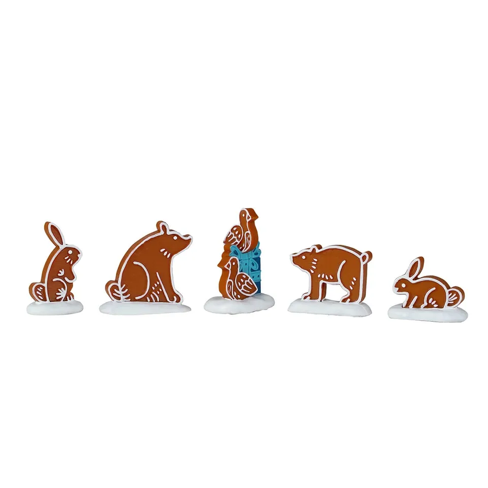 lemax-gingerbread-animals-lebkuchenfiguren-5-teilig image 1