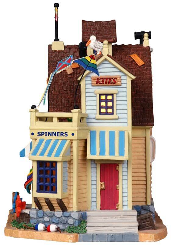 lemax-wind-catcher-kite-shop-drachenladen-miniaturhaus image 2