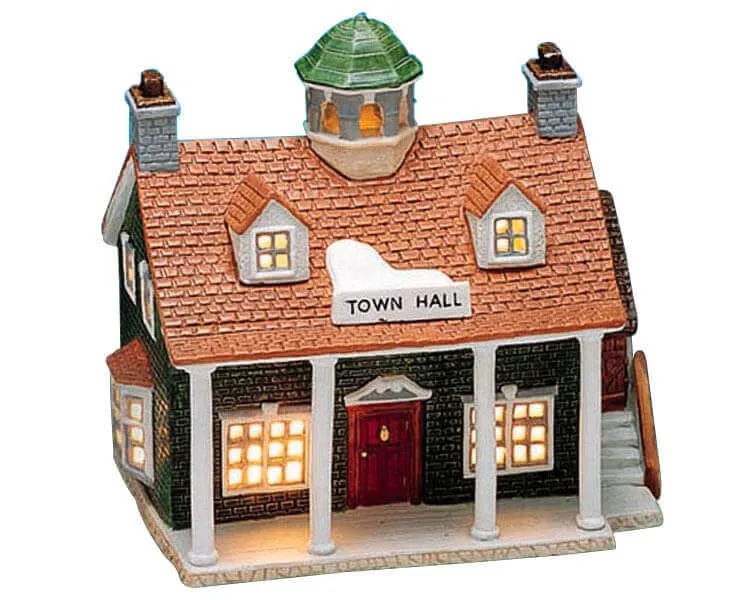 lemax-little-town-hall-weihnachtshaus-miniaturgeb-ude image 1