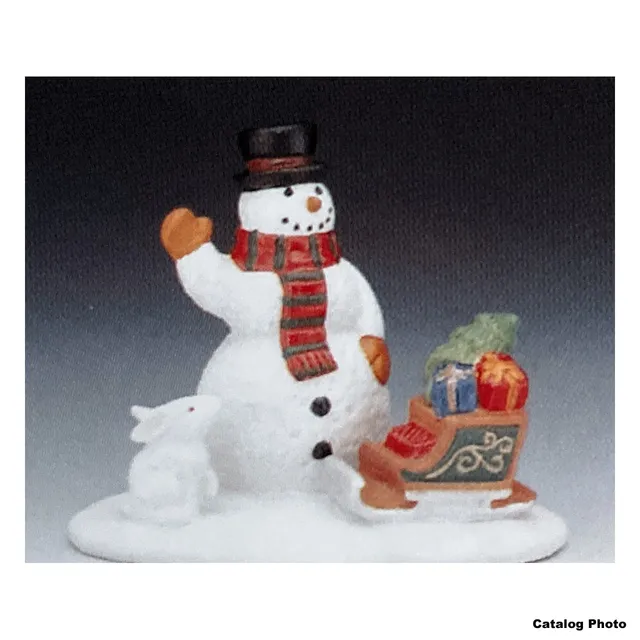 lemax-snow-bunny-winter-figur-hase-im-schnee image 1