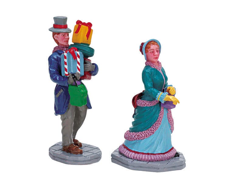 lemax-out-shopping-weihnachtliche-miniatur-figurenszene image 1
