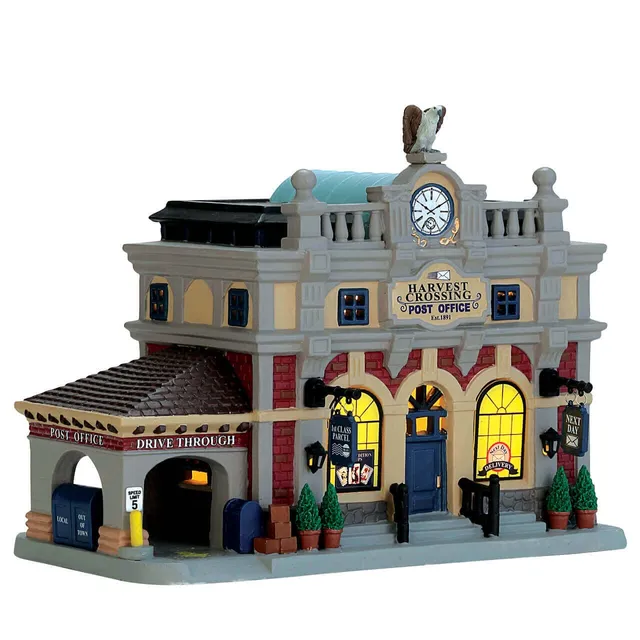 lemax-harvest-crossing-post-office-miniatur-postamt-erntedorf image 1