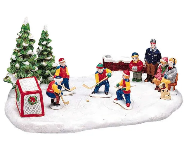 lemax-hockey-game-miniatur-eishockey-figuren-set image 1