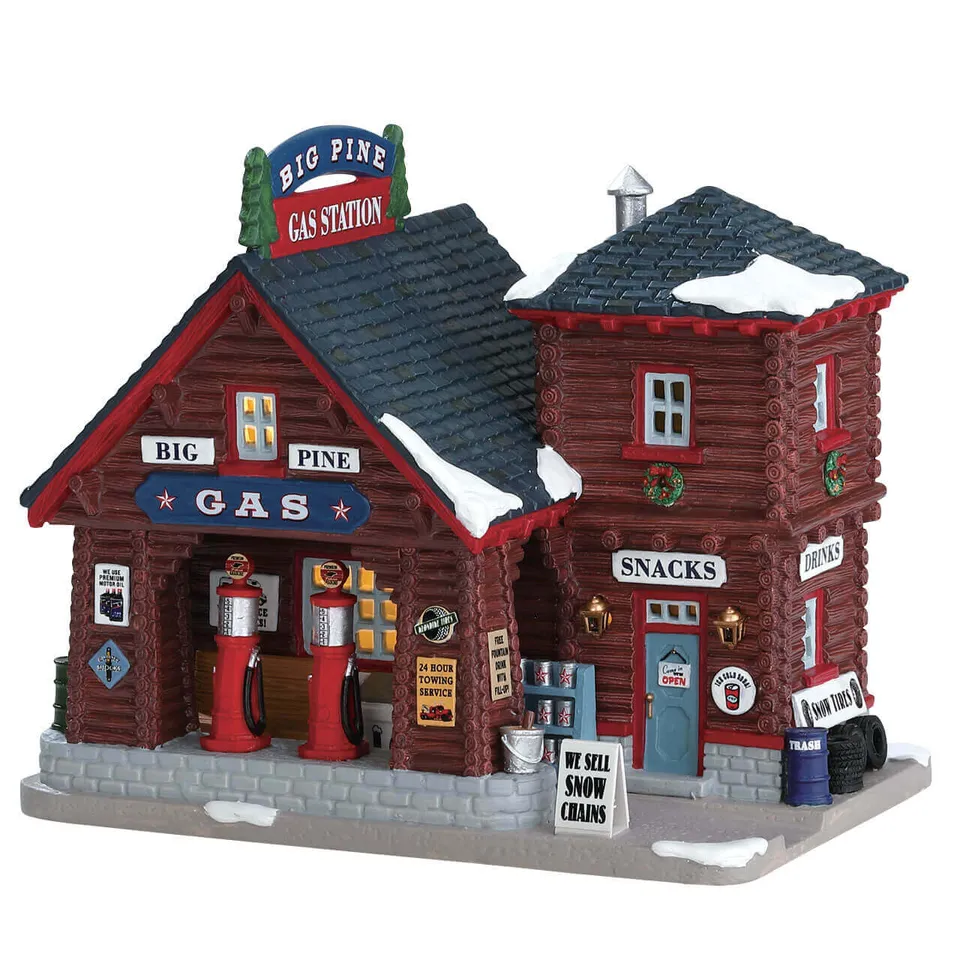 lemax-big-pine-gas-station-vail-village-miniaturgeb-ude image 1