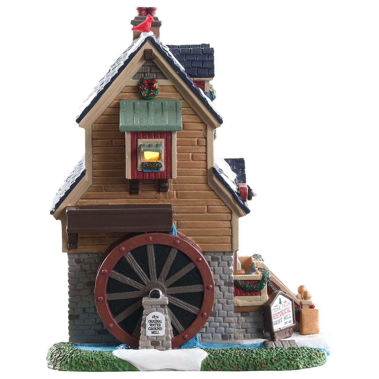 lemax-cedar-falls-grist-mill-miniaturhaus-weihnachtsdorf image 3