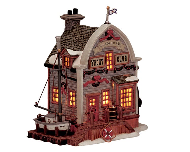 lemax-plymouth-yacht-club-beleuchtetes-miniaturhaus image 1