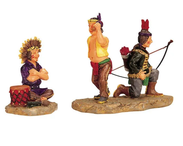 lemax-two-indians-chief-spooky-town-figuren image 1