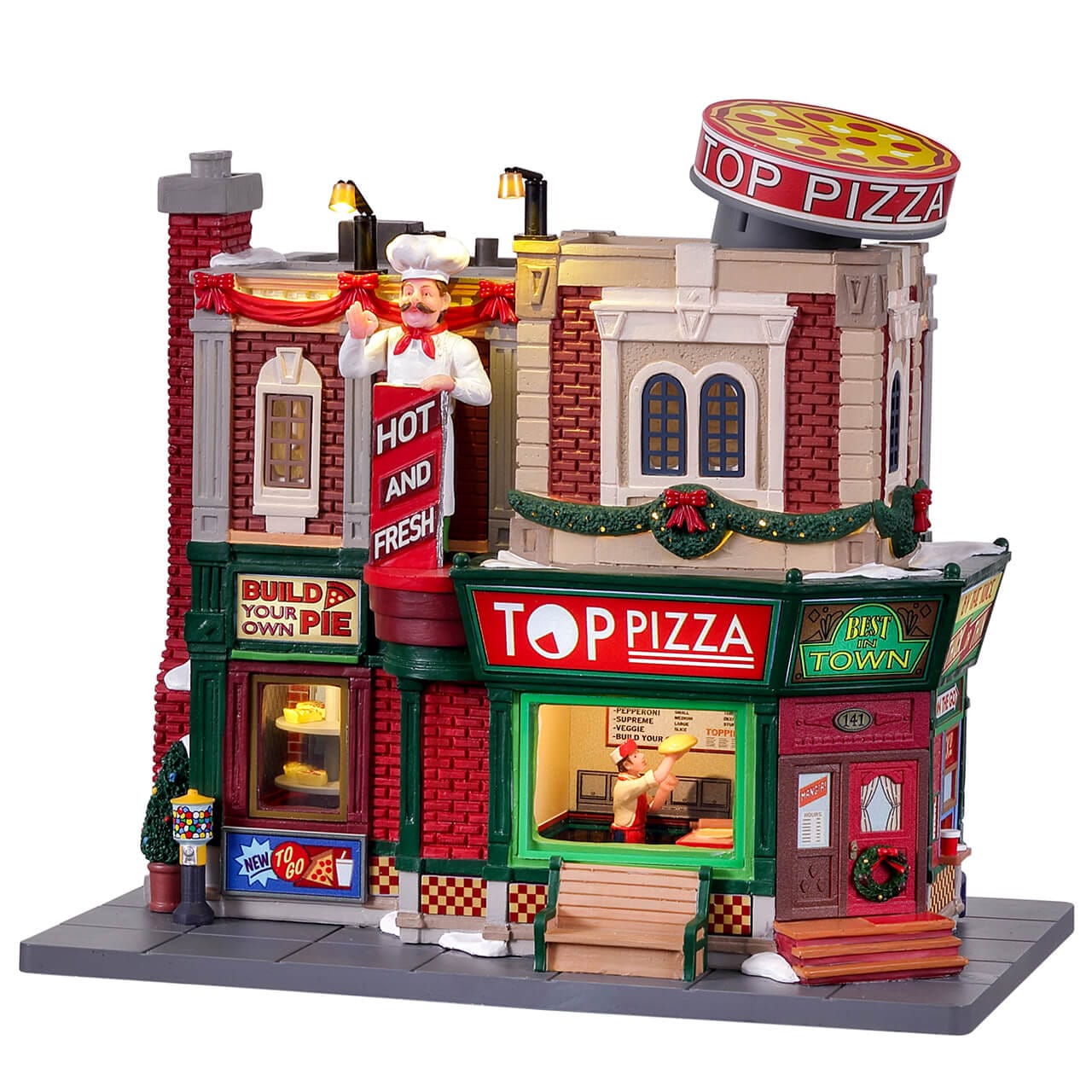 lemax-top-pizza-beleuchtetes-miniatur-pizzeria-geb-ude-harvest-crossing image 1