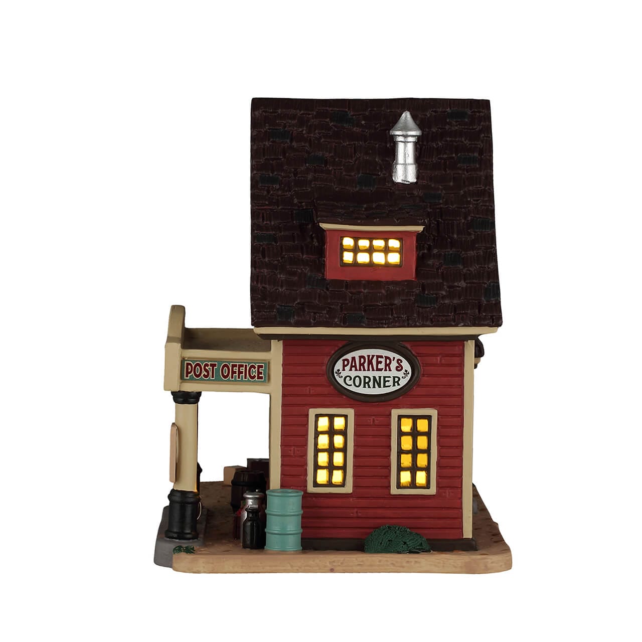 lemax-parker-s-corner-tankstelle-general-store-miniaturhaus image 3