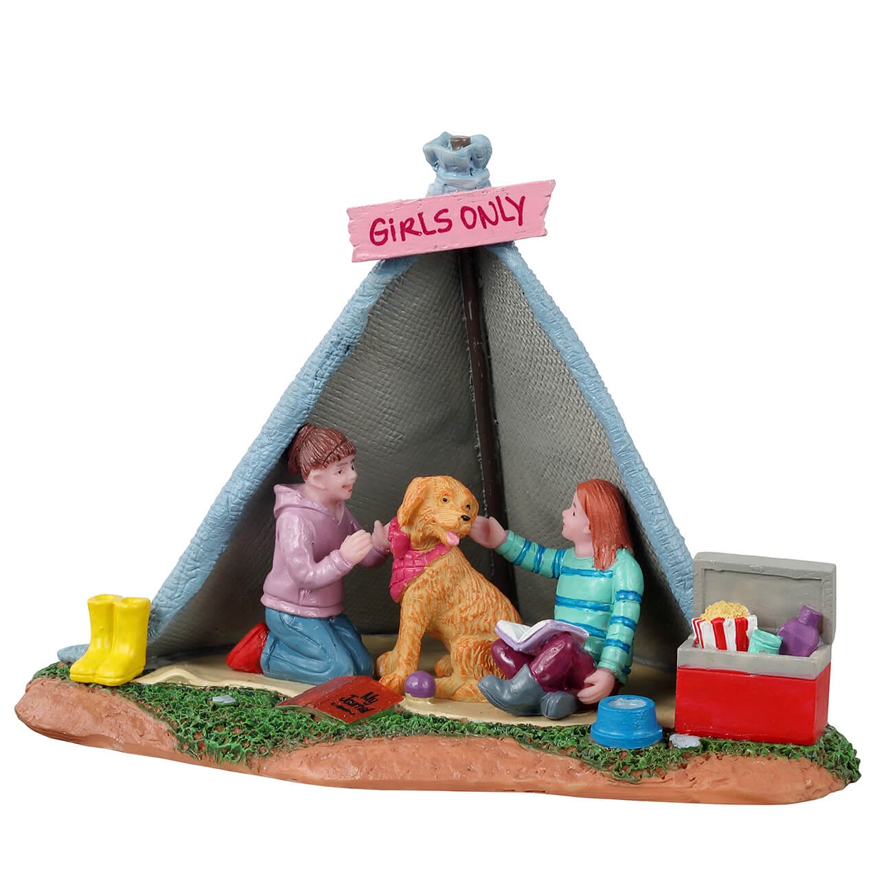 lemax-girls-backyard-camping-miniaturszene image 5