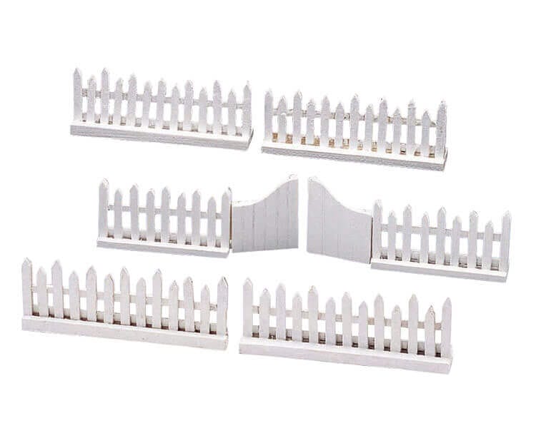 lemax-wooden-picket-fence-swing-door-mini-zaun-tor-zubeh-r image 1