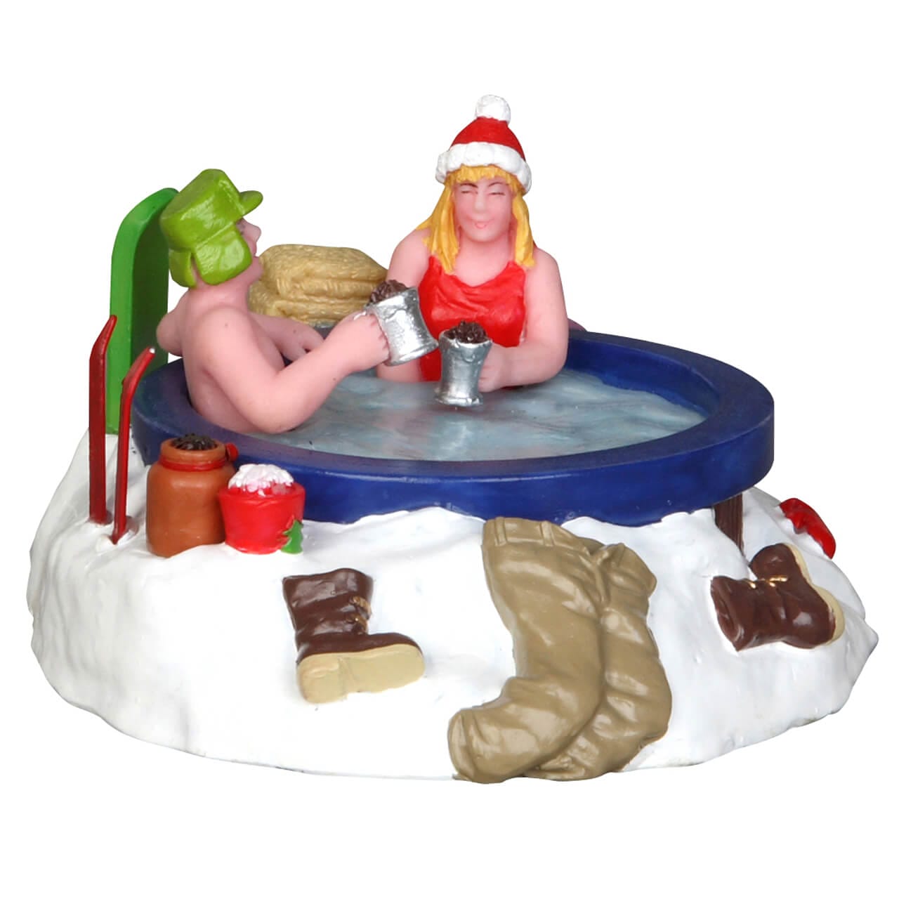 lemax-winter-hot-tubbing-miniatur-szene image 4