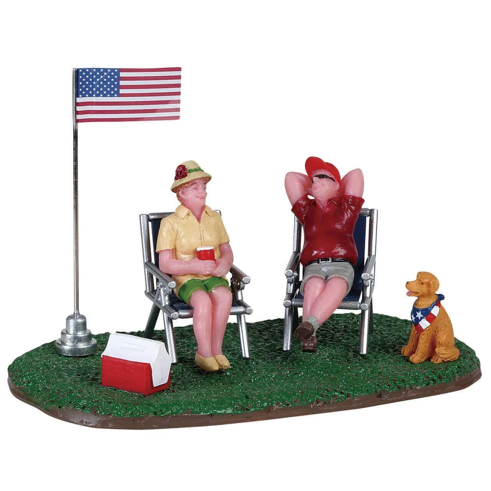lemax-lounging-around-miniatur-figuren-set-f-r-winterdorf image 1