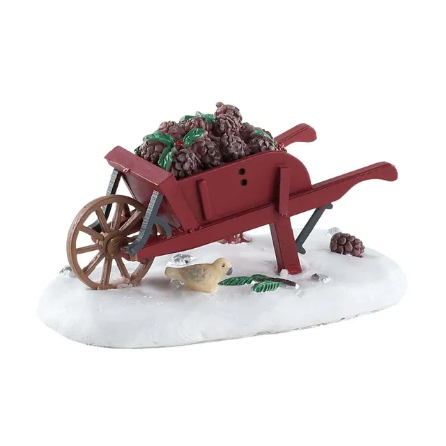 lemax-wheelbarrow-miniatur-schubkarre image 1