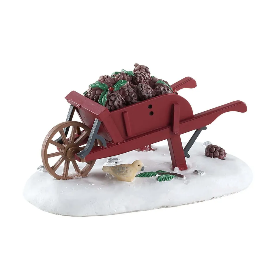 lemax-wheelbarrow-miniatur-schubkarre image 1