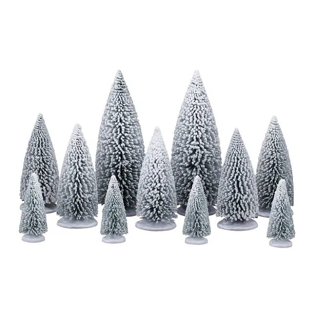 lemax-white-pine-trees-verschneite-miniatur-tannen image 1