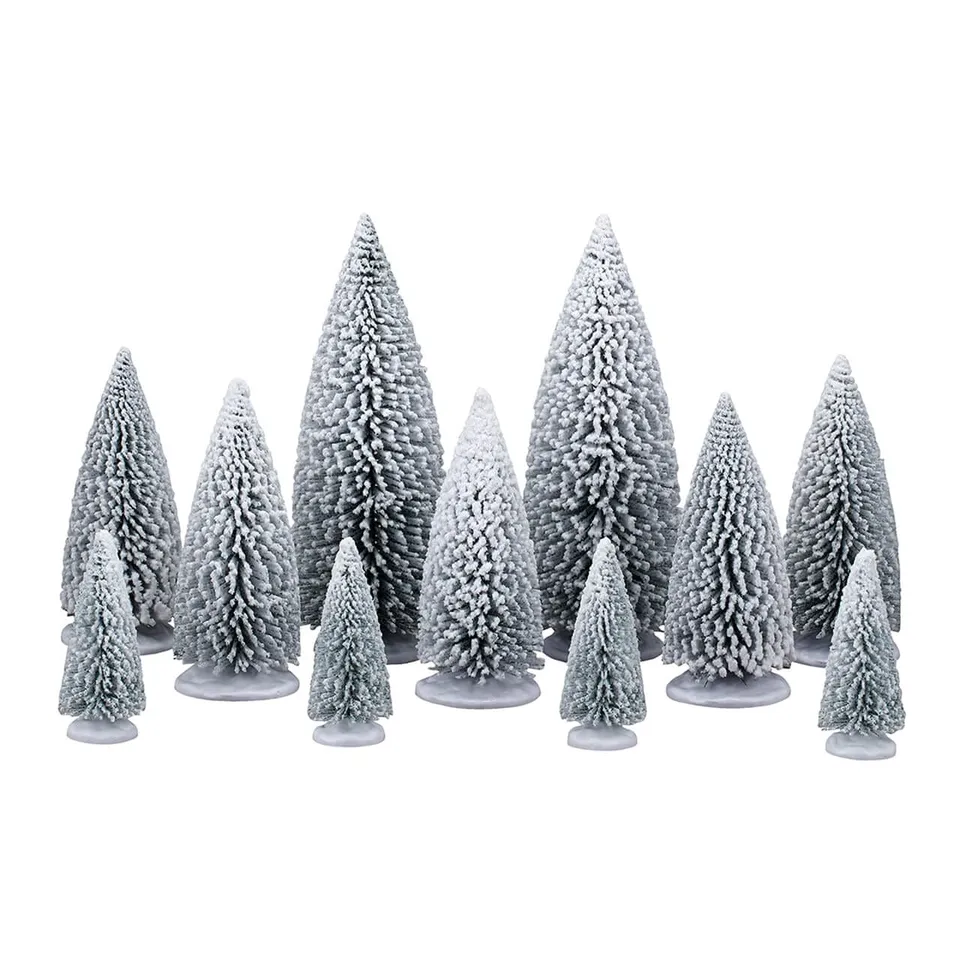 lemax-white-pine-trees-verschneite-miniatur-tannen image 1