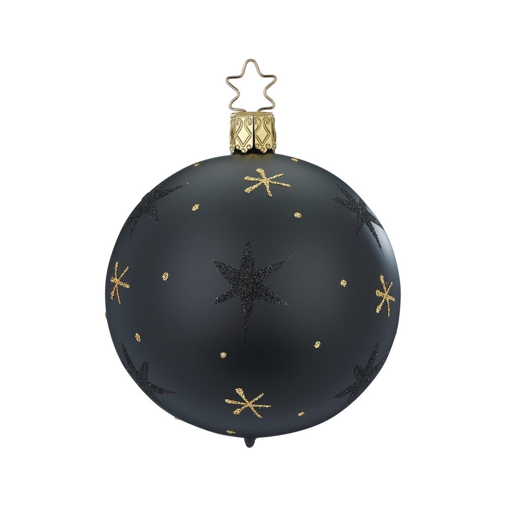 inge-glas-sternenhimmel-schwarz-8-cm-christbaumkugel image 1