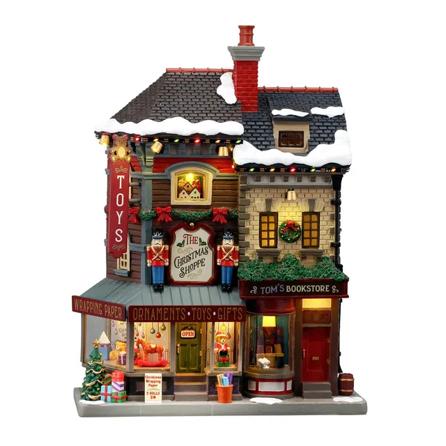 lemax-the-christmas-shoppe-caddington-weihnachtsladen-beleuchtet image 1