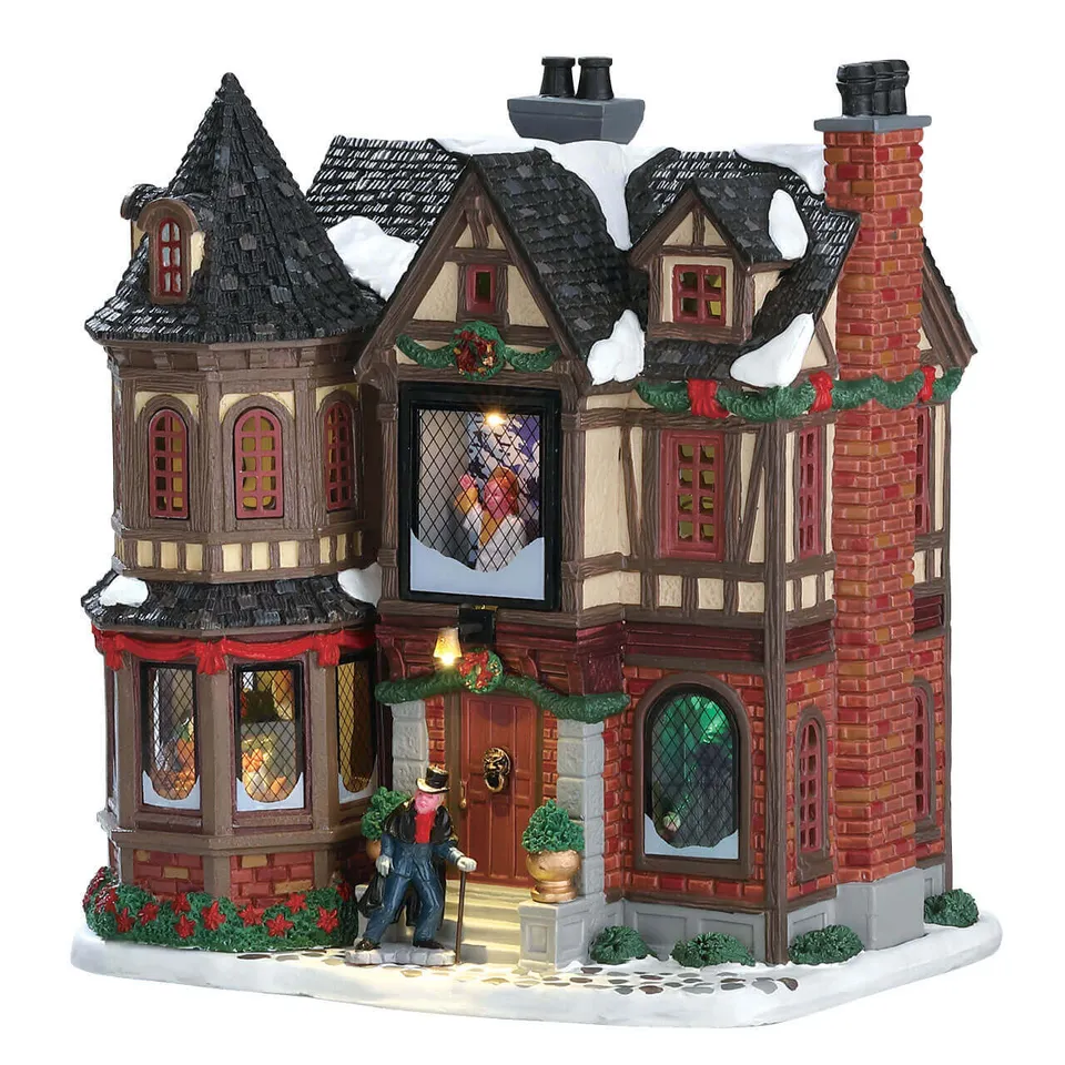 lemax-scrooge-s-manor-haus-mit-licht-sound image 1