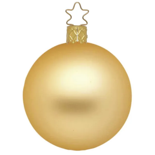 inge-glas-kugel-christbaumkugel-15-cm-inkagold-matt image 1