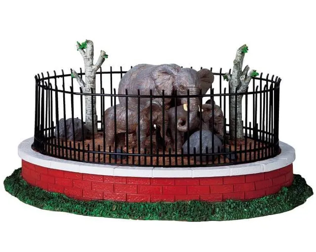 lemax-mom-baby-elephants-weihnachtsdorf-figuren image 1