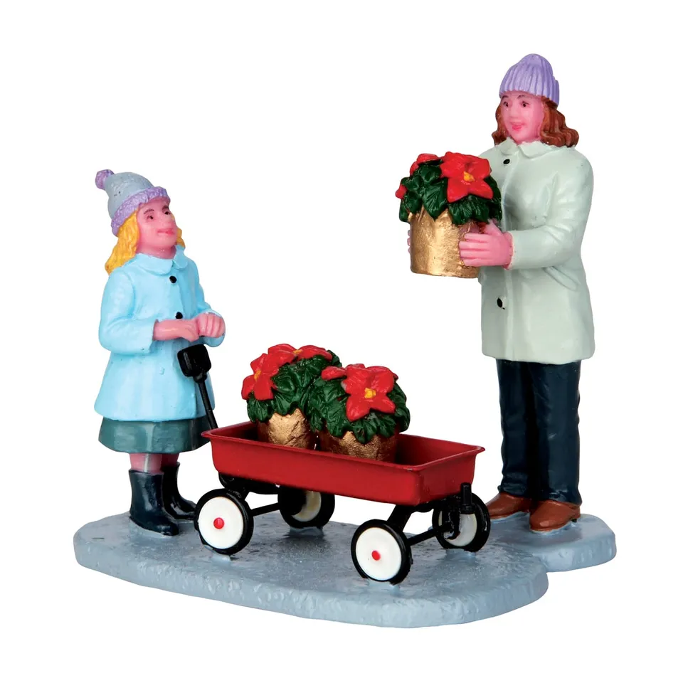 lemax-perfect-ponsettias-weihnachtsdorf-pflanzen-set image 1
