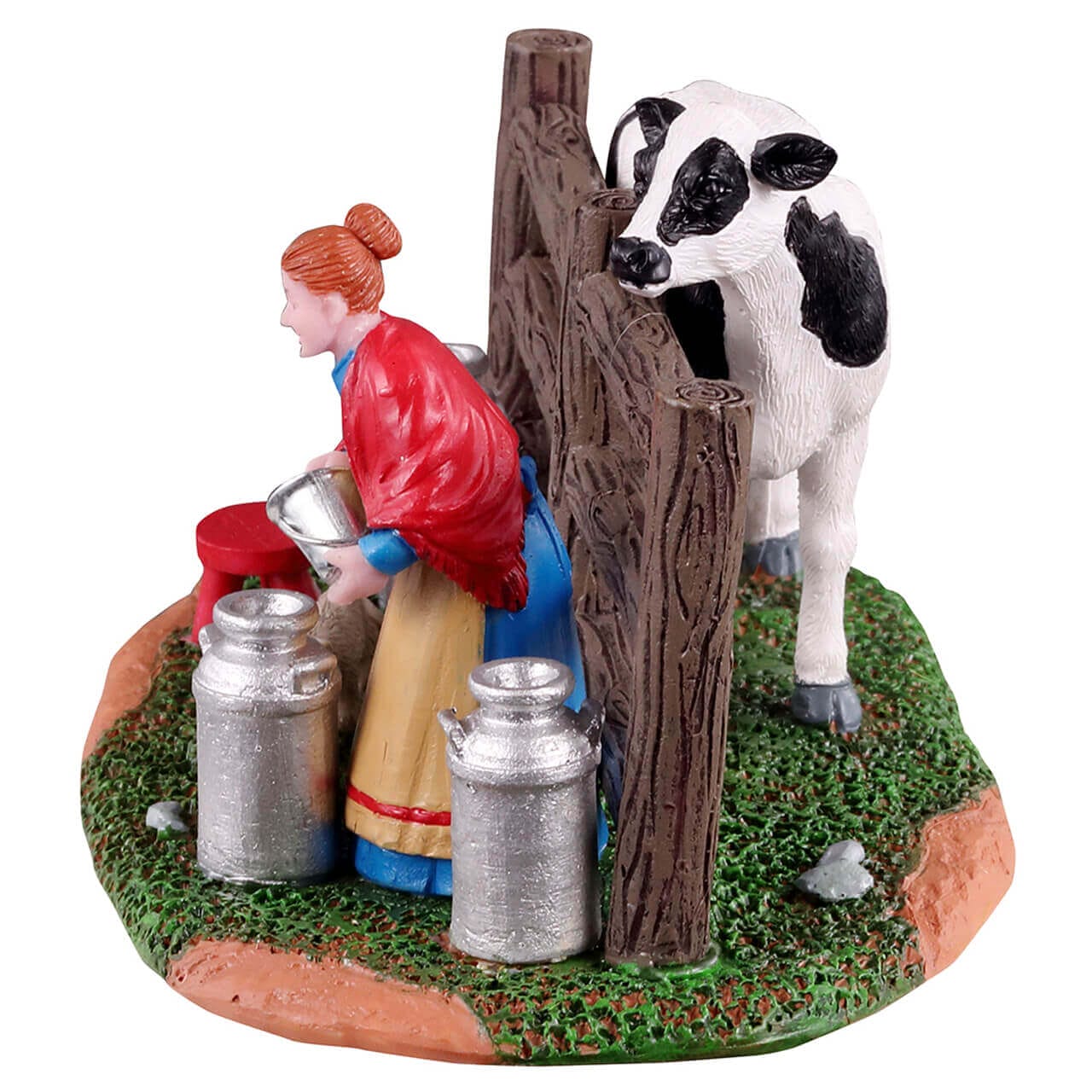 lemax-victorian-dairy-farmer-b-uerin-mit-kuh-und-milchkannen image 3