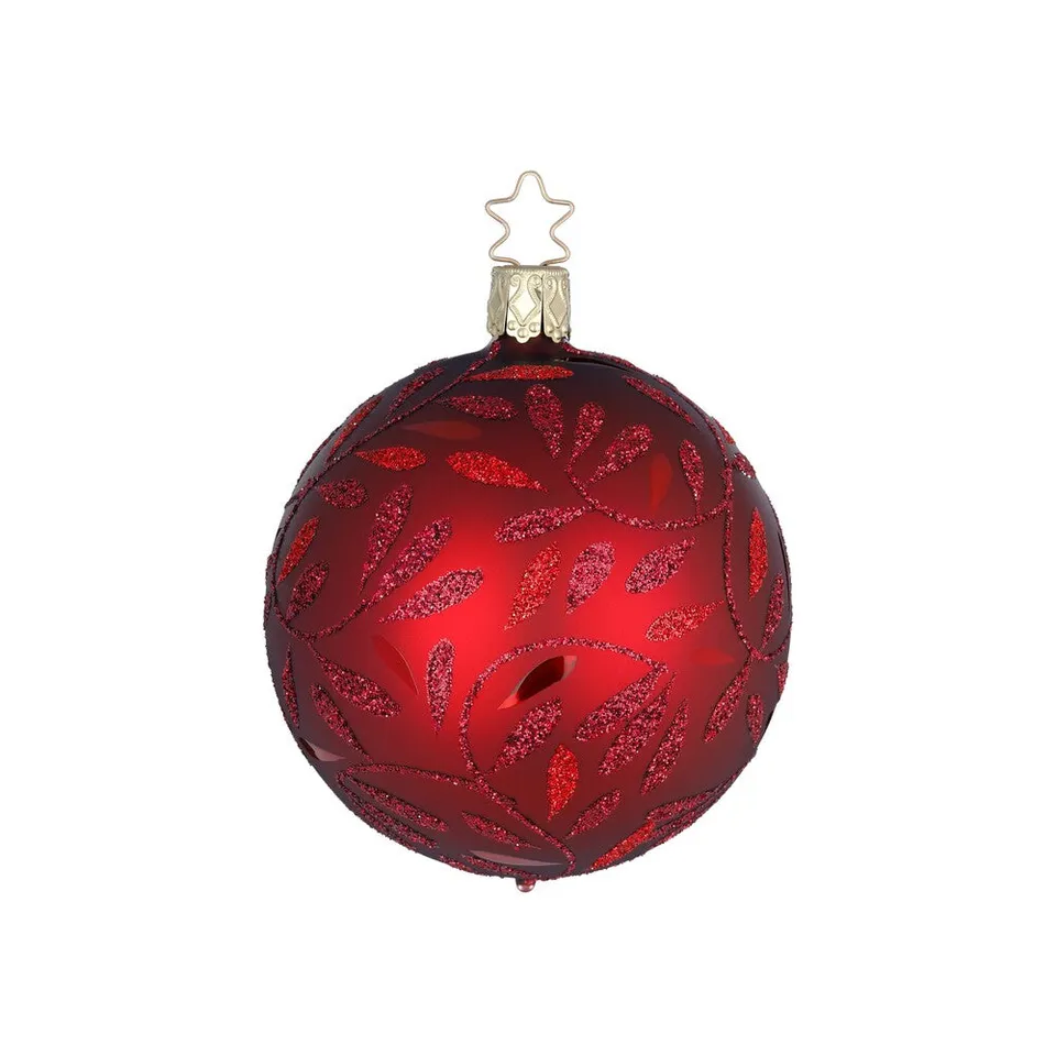 inge-glas-manufaktur-freudentanz-6-cm-burgunderrote-glas-christbaumkugel image 1