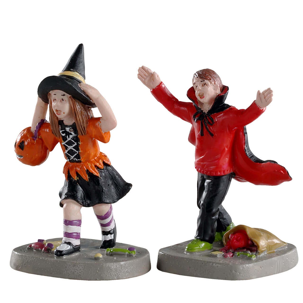 lemax-terrified-trick-or-treaters-halloween-miniatur-figuren image 1
