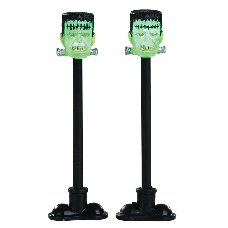 lemax-frankenstein-lamp-post-halloween-laterne-f-r-spooky-town image 1