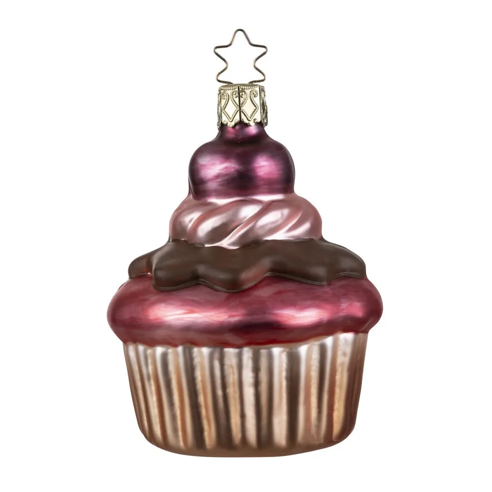 inge-glas-beeren-schoko-cupcake-8-5-cm-rosa-christbaumschmuck-mit-aufh-nger image 1
