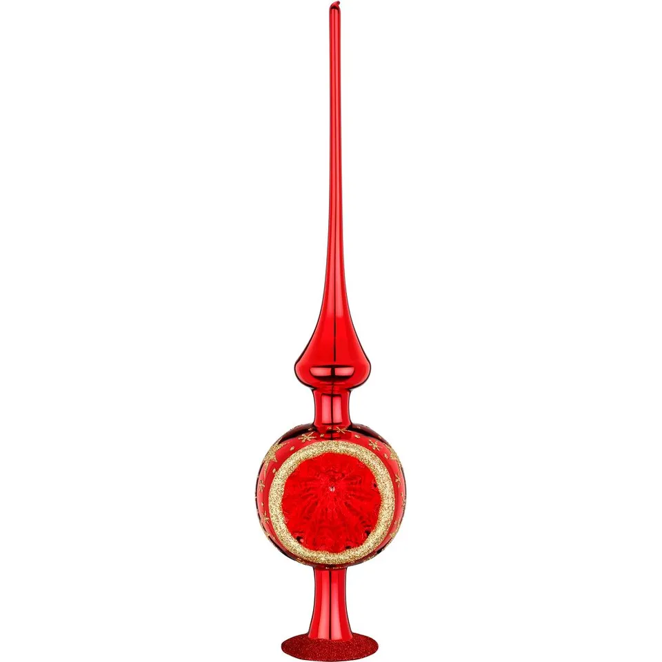 inge-glas-sternenhimmel-baumspitze-rot-glanz-8x33-cm image 1