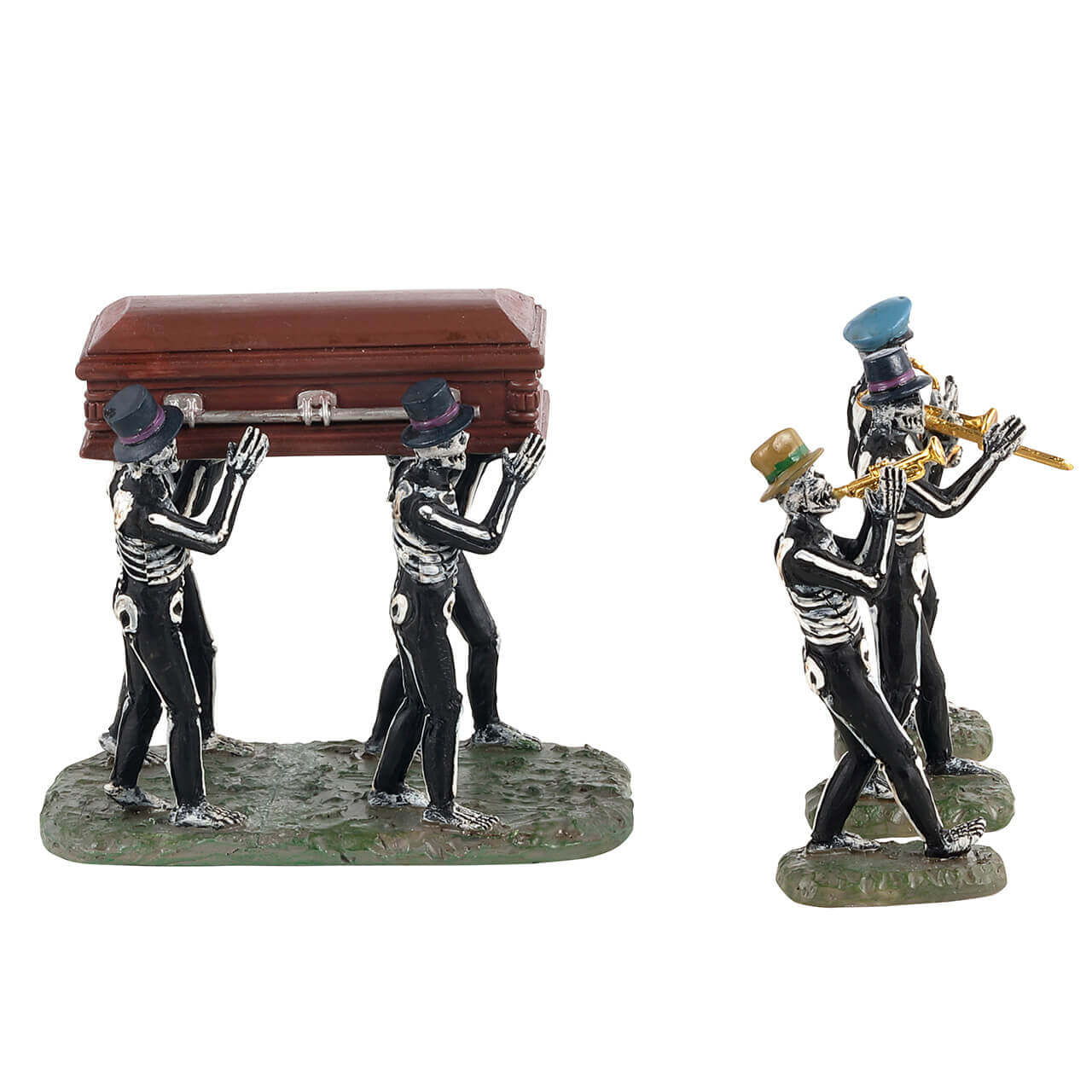 lemax-jazz-funeral-spooky-town-4-teiliges-skelett-set image 2