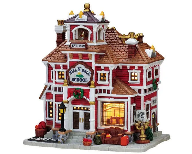 lemax-hill-n-dale-school-miniatur-schulhaus image 1