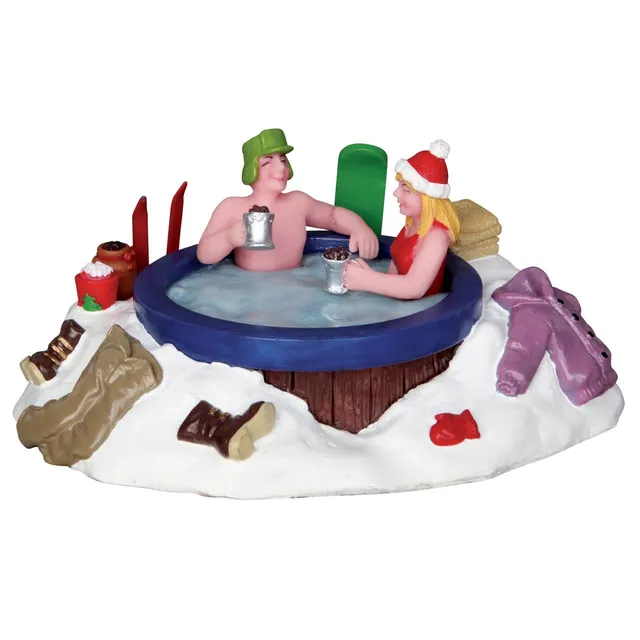 lemax-winter-hot-tubbing-miniatur-szene image 1