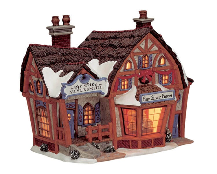 lemax-ye-olde-silversmith-beleuchtetes-miniaturhaus-silberschmiede image 1