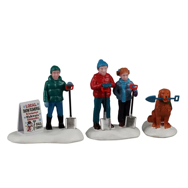 lemax-vail-village-neighborhood-snow-shovelers-winterfiguren-f-r-die-modelllands image 1