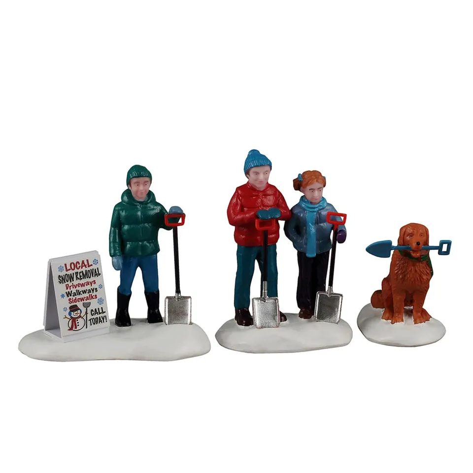 lemax-vail-village-neighborhood-snow-shovelers-winterfiguren-f-r-die-modelllands image 1