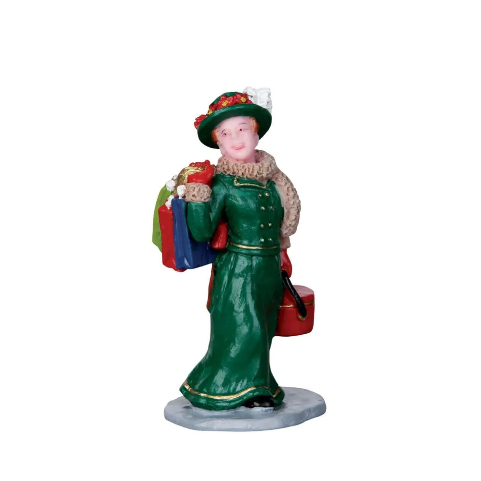 lemax-vintage-jolly-holiday-shopper image 1