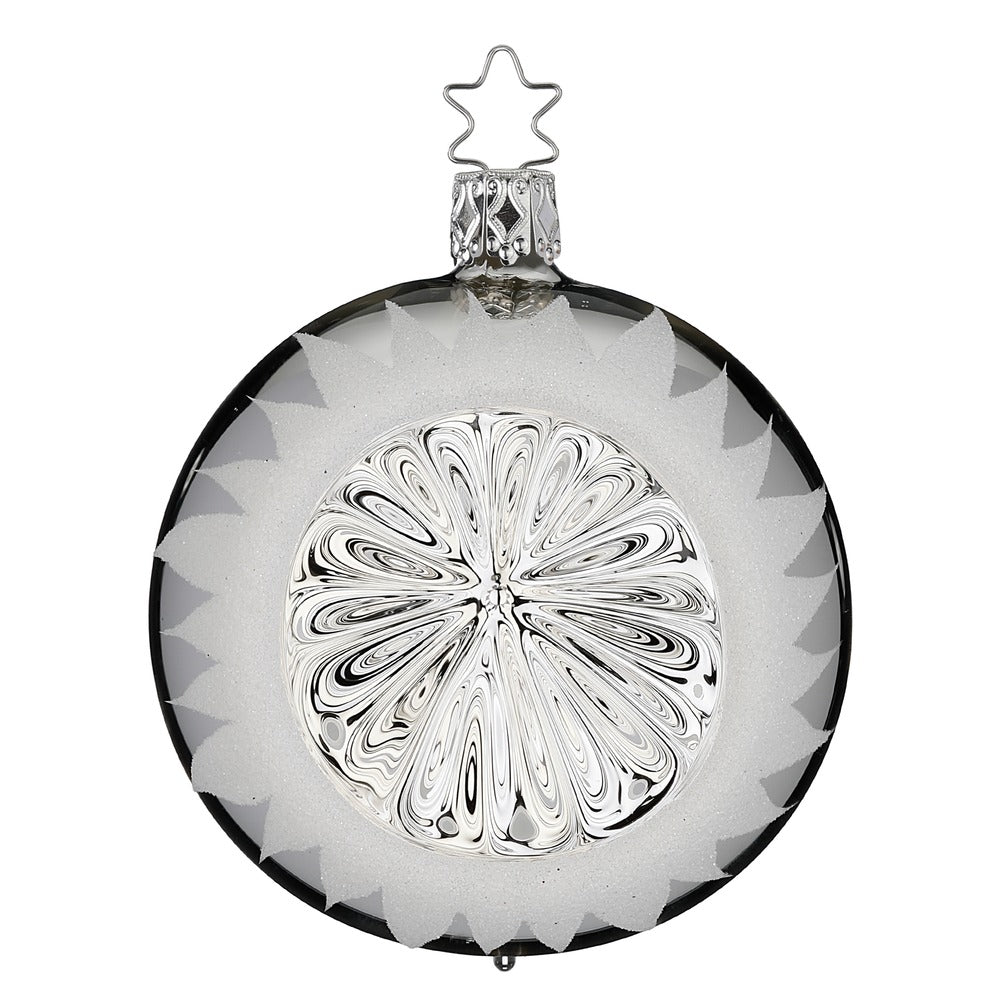 inge-glas-silberner-glanz-christbaumkugel-10-cm image 1