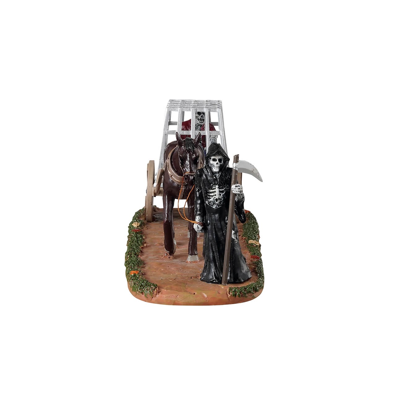 lemax-dungeon-cart-spooky-town-kutsche-mit-skelett image 3