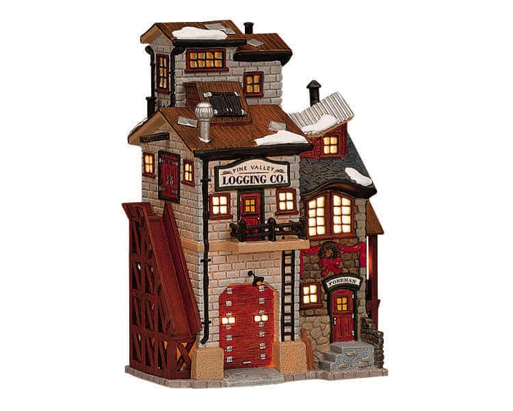 lemax-pine-valley-logging-co-miniatur-holzf-ller-geb-ude-weihnachtsdorf image 1